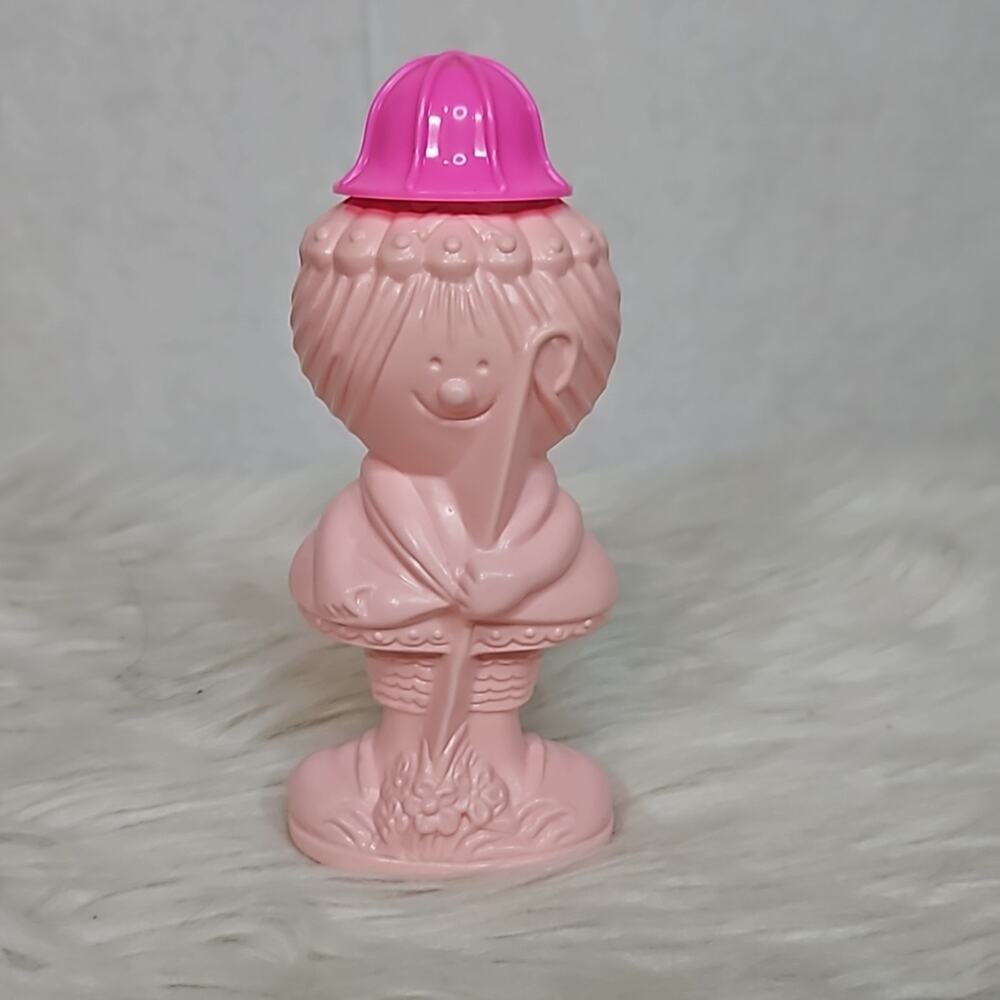 Vintage Avon Mary Had a Little Lamb Pink Squeeze Shampoo Bottle Retro Kitsch